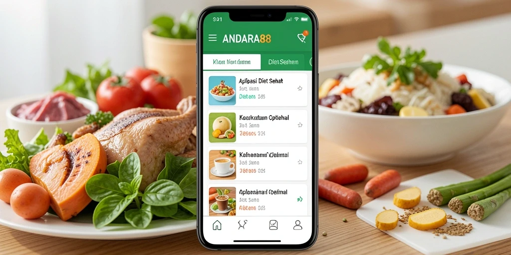 Tampilan antarmuka ANDARA88 yang user-friendly untuk diet sehat.