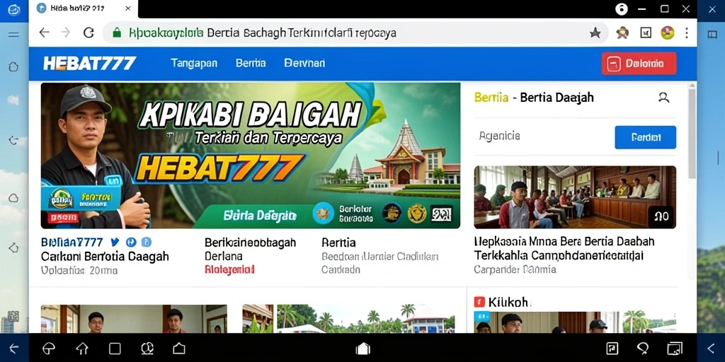 Antarmuka user-friendly HEBAT777 untuk berita daerah.