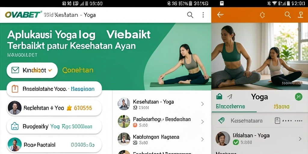 Tampilan antarmuka OVABET yang memudahkan akses fungsi Yoga.