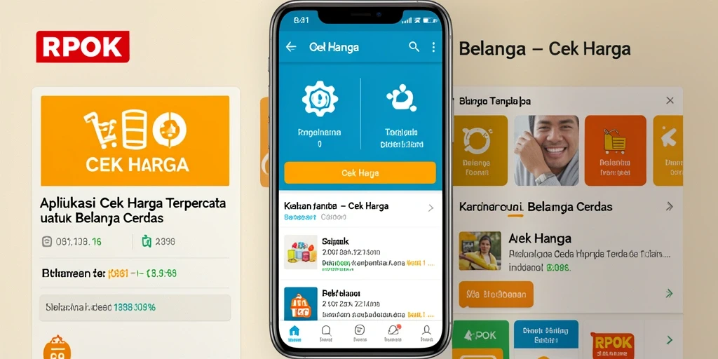 Antarmuka RPOK menampilkan fitur cek harga yang user-friendly.